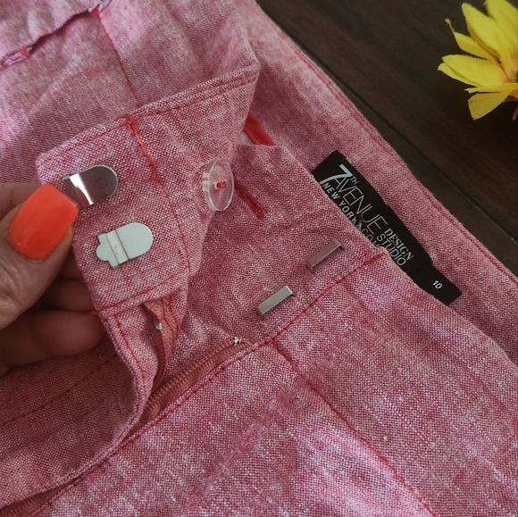 Linen New York Company Pink Pants 👌 - Picture 5 of 11